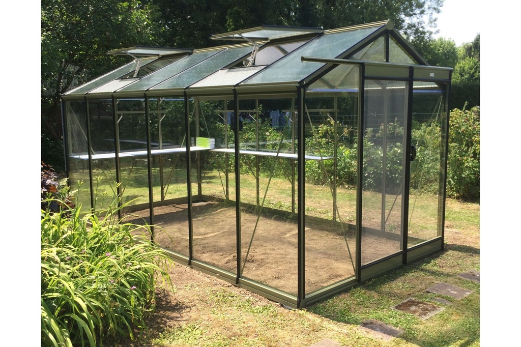 Serre ACD R207H Prestige (ALU, Sans montage, Sans Toile d'ombrage, pleine terre, Sans décoration, Sans rehaussement, Belgique & Luxembourg)