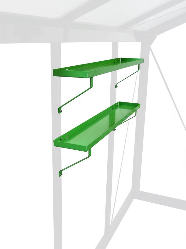 [seteta] Set de 2 étagères 86x15cm en aluminium (ALU)