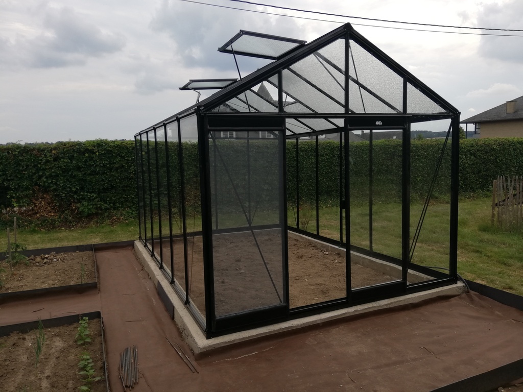 Serre ACD R306XH "Extra Haute" BLACKLINE (Sans montage, Sans Toile d'ombrage, pleine terre, Sans décoration, Sans rehaussement)