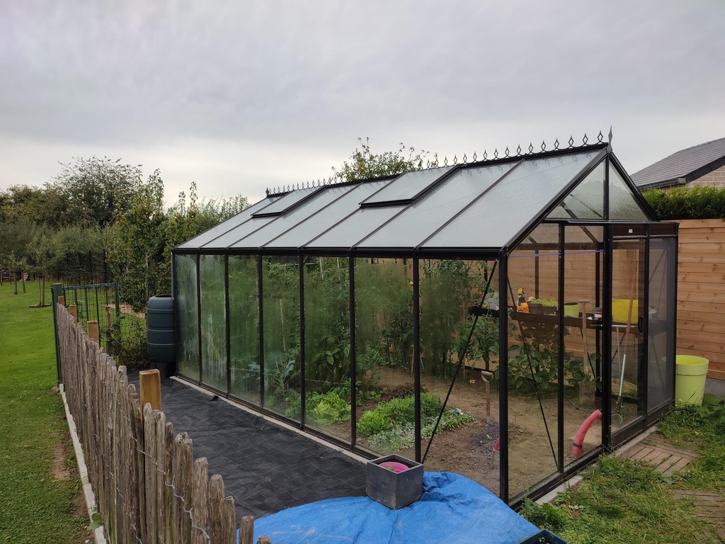 Serre ACD R307H Prestige BLACKLINE -PROMO- (Sans montage, Sans Toile d'ombrage, pleine terre, Sans décoration, Sans rehaussement)