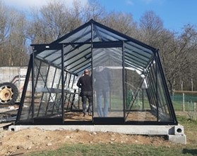 Serre ACD S208H BLACKLINE Prestige -PROMO- (Sans montage, Sans Toile d'ombrage, pleine terre, Sans décoration, Sans rehaussement)