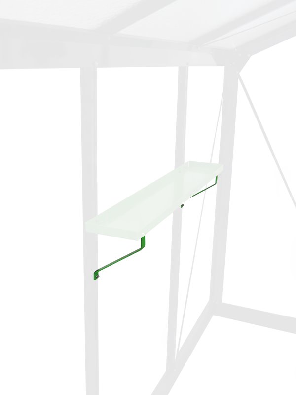 Set de 2 supports pour étagères en aluminium (ALU)