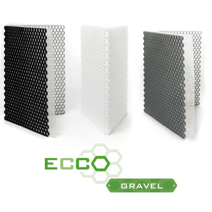 ECCOGRAVEL 160x120cm 40mm (31p/pal) (Blanc)