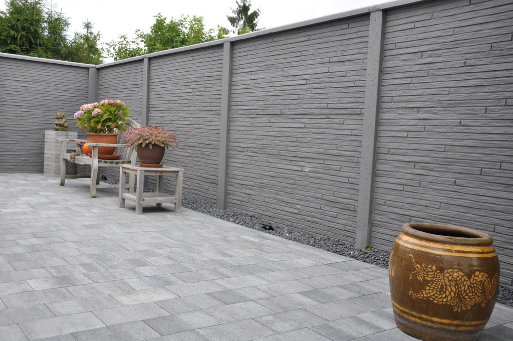 [plaschnatsf] Plaque Droite Beton 200/40 SCHISTE Naturel SF (65kg/p)