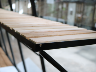 Etagère universelle /BOIS 225 x 32 cm (ALU)