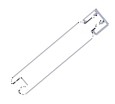 Traverse de finition ALULAM 18x15mm (Horizontal) lg:1m80 (Gris RAL7016)
