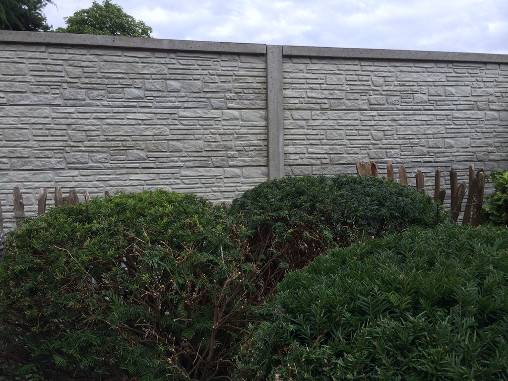 [PLAMONNATB] Plaque béton MONTANA droite NATUREL 199/38,5cm (B)