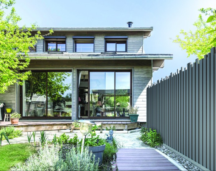 Kit socle pour montage ajouré ALUROC (x2) + capot (x2) + visseries (Gris RAL7016)