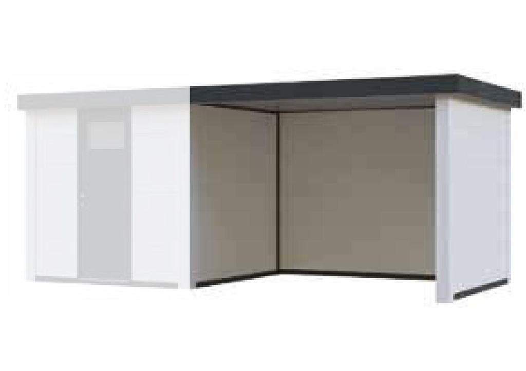 Option Lounge SMALL Fermé 284x238cm (pour chalet 2424 - 2724 - 3024) (Sans montage)