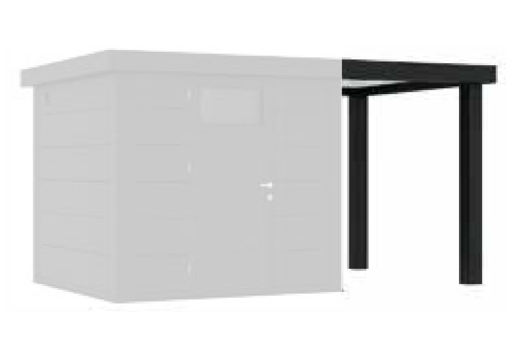 Option Lounge SMALL ouvert 168x238cm (pour chalet 2424-2724-3024) (Sans montage)