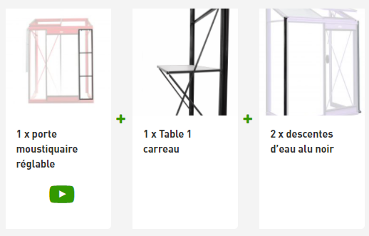 Paquet Design RAL9005 Noir -PROMO- (Sans montage)